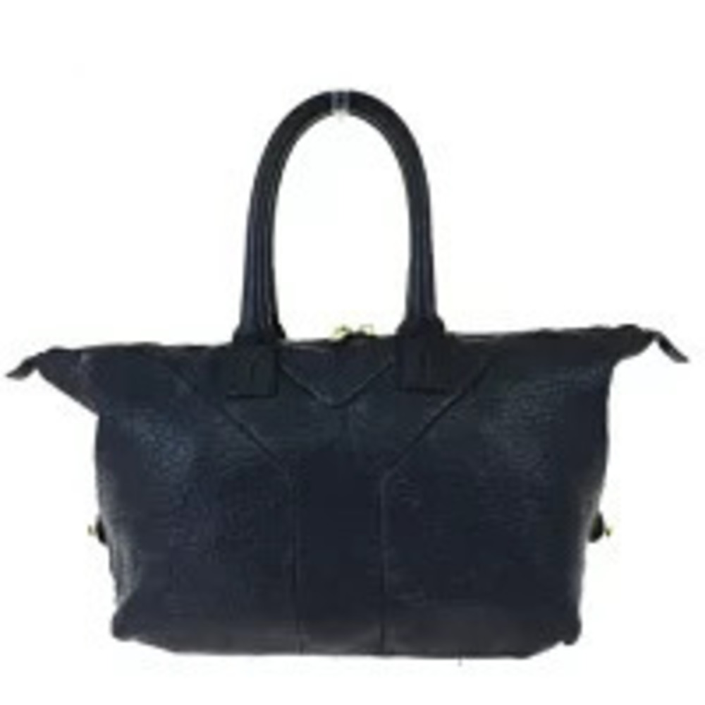 Saint Laurent Yves Easy Y Boston Bag dark leather Black